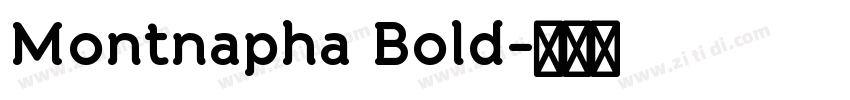 Montnapha Bold字体转换